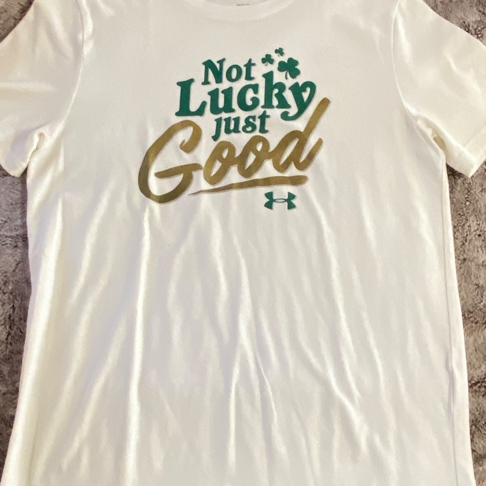 Girl's "Not Lucky, Just Good" Under Armour Tee